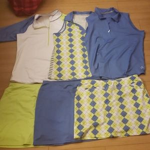 6 piece mix and match tennis/golf outfit
